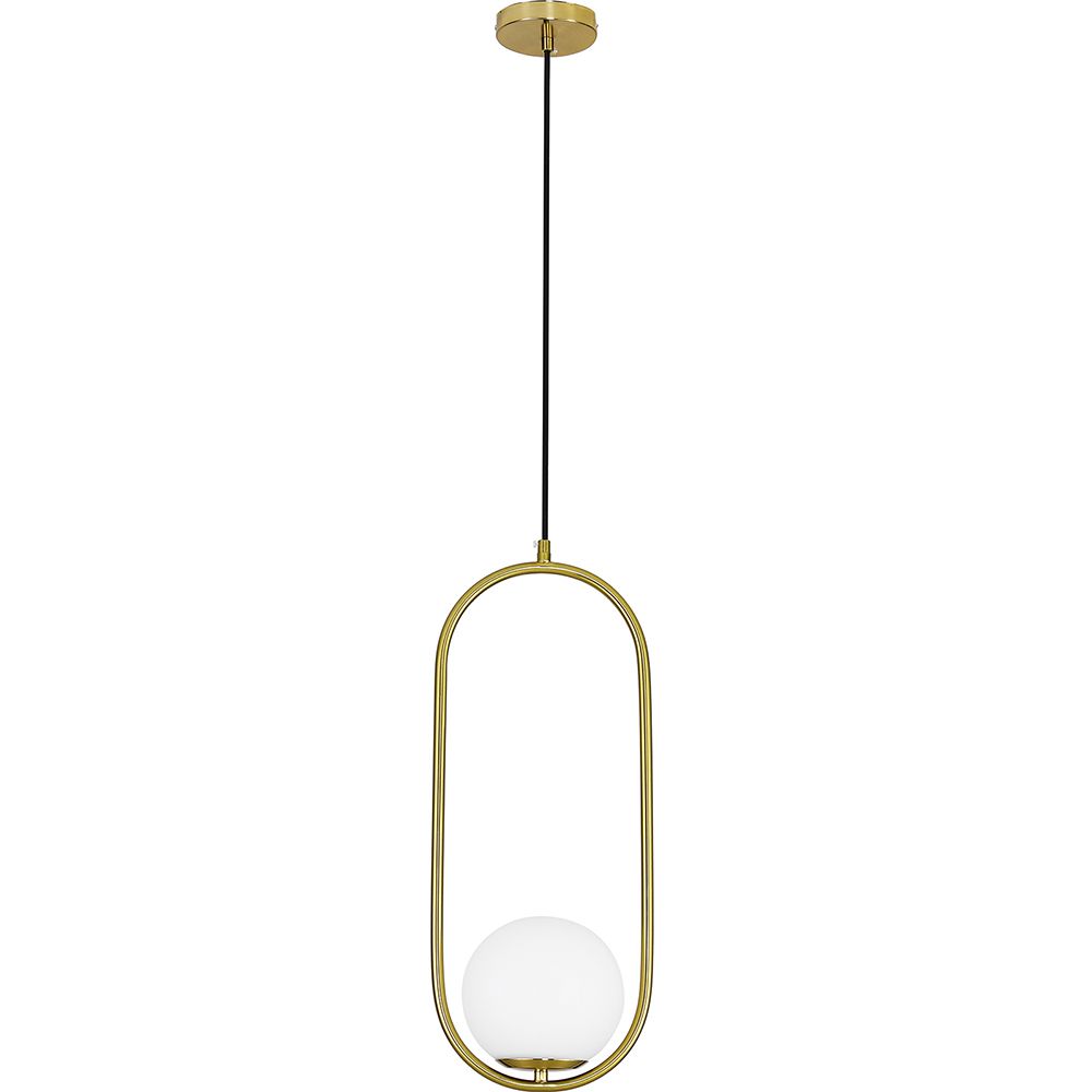  Buy Lucille Hanging Lamp - Metal and Glass Gold 59624 - in the EU