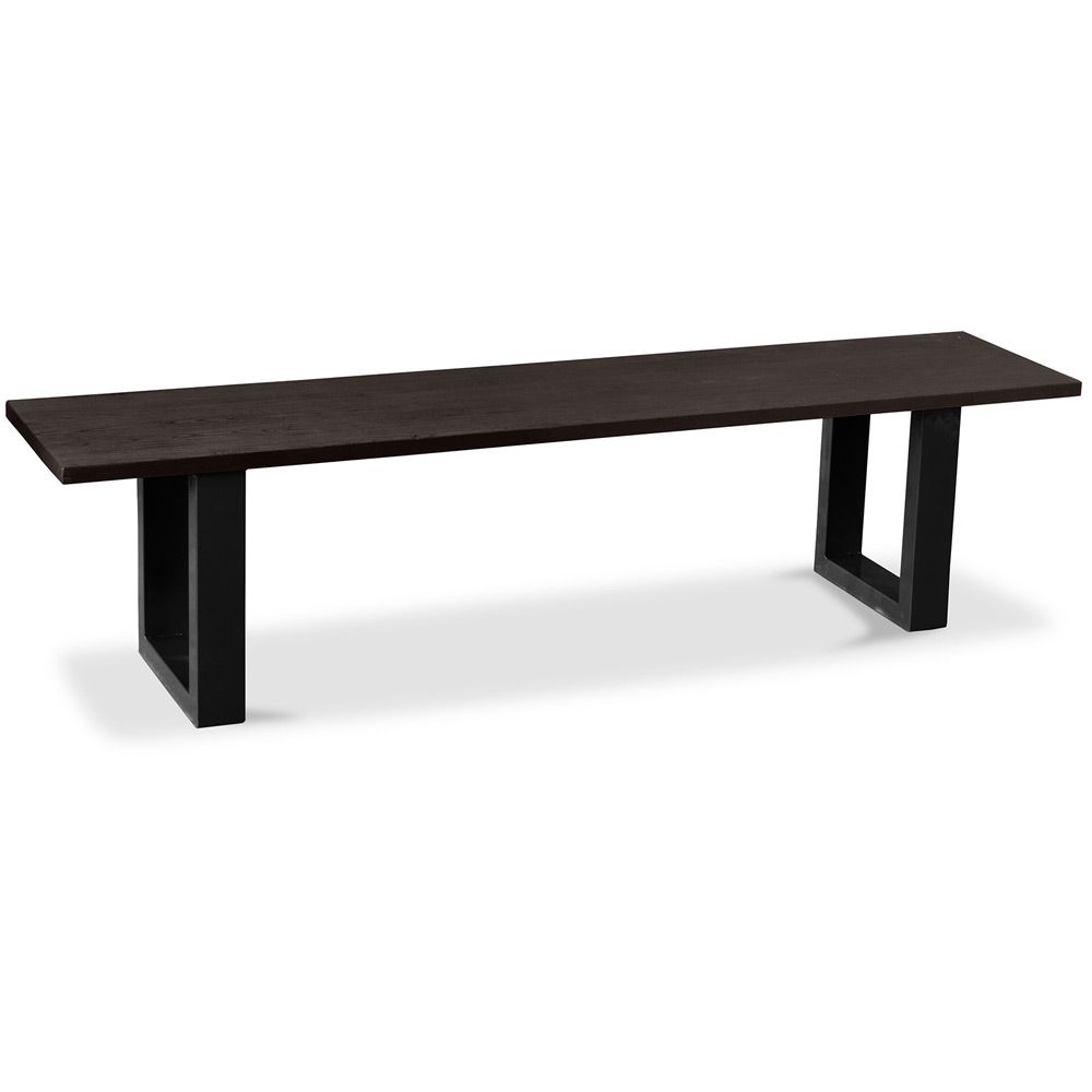  Buy Industrial style wooden bench Black 58438 - in the EU