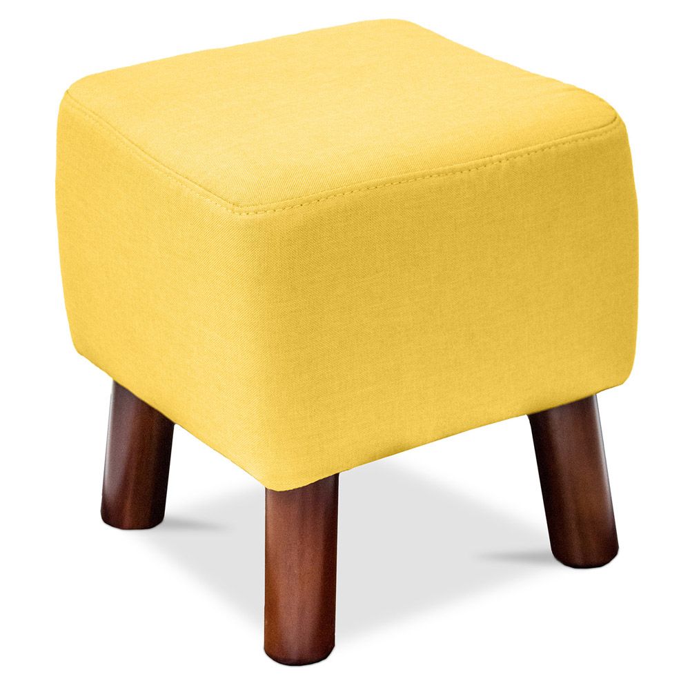  Buy Jonah scandinavian style Footstool - Fabric Yellow 55340 - in the EU