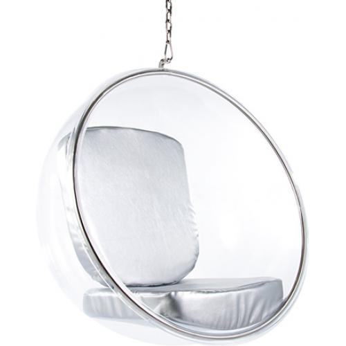  Buy Designer hanging armchair - Faux leather upholstery - Pop Silver 13199 - in the EU