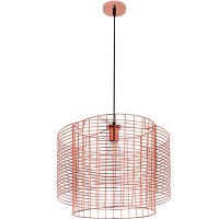 Wire Structure Hanging Lamp Rose Gold 59909 photo 1 Buy Wire Structure Hanging Lamp Rose Gold 59909 - in the EU