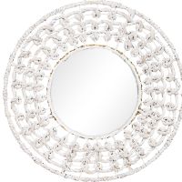 Wall Mirror - Boho Bali Round Design (60 cm) - Chiua White 60060 photo 1 Buy Wall Mirror - Boho Bali Round Design (60 cm) - Chiua White 60060 - in the EU