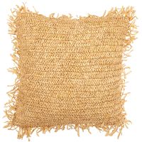 Square Boho Bali Cushion, Raffia cover + filling - Alizon Natural 60197 photo 1 Buy Square Boho Bali Cushion, Raffia cover + filling - Alizon Natural 60197 - in the EU