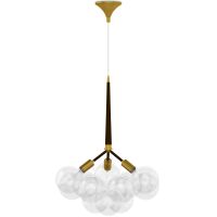 Pendant lamp, globe chandelier in modern design, 9 glass globes - Plaus Brown 60405 photo 3 Buy Pendant lamp, globe chandelier in modern design, 9 glass globes - Plaus Brown 60405 at MyFaktory