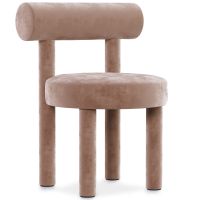 Dining Chair - Upholstered in Velvet - Reece Cream 60708 photo 3 Buy Dining Chair - Upholstered in Velvet - Reece Cream 60708 at MyFaktory