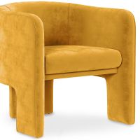Velvet Upholstered Armchair - Connor Yellow 60700 photo 9 Buy Velvet Upholstered Armchair - Connor Yellow 60700 in the Europe