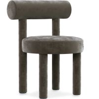 Dining Chair - Upholstered in Velvet - Reece Taupe 60708 photo 5 Buy Dining Chair - Upholstered in Velvet - Reece Taupe 60708 home delivery
