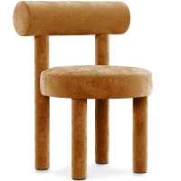 Dining Chair - Upholstered in Velvet - Reece Mustard 60708 photo 4 Buy Dining Chair - Upholstered in Velvet - Reece Mustard 60708 in the Europe