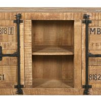Wooden Sideboard - Industrial Design - 2 doors - Tunker Natural wood 58890 photo 1 Buy Wooden Sideboard - Industrial Design - 2 doors - Tunker Natural wood 58890 - in the EU