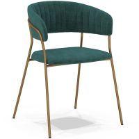 Dining chair - Upholstered in Velvet - Lona Dark green 61147 photo 4 Buy Dining chair - Upholstered in Velvet - Lona Dark green 61147 in the Europe