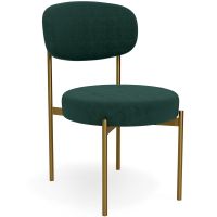 Dining Chair - Upholstered in Velvet - Golden metal - Ara Dark green 61166 photo 3 Buy Dining Chair - Upholstered in Velvet - Golden metal - Ara Dark green 61166 at MyFaktory