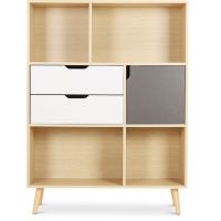 Wooden Bookshelf - Scandinavian Design - Polani Natural wood 59648 photo 1 Buy Wooden Bookshelf - Scandinavian Design - Polani Natural wood 59648 - in the EU