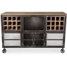 Buy Wine Cabinet with Wheels - Industrial Design - Davo Steel 58585 - in the EU