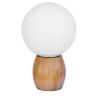 Buy Wooden lamp with  globe screen shade White 59168 - in the EU