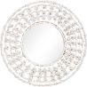 Buy Wall Mirror - Boho Bali Round Design (60 cm) - Chiua White 60060 - in the EU
