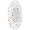 Buy Wall Mirror - Boho Bali Round Design (60 cm) - Chiua White 60060 - prices