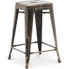 Buy Bar Stool Bistrot Metalix Industrial Design Metal - 60 cm - New Edition Metallic bronze 60122 - prices