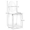 Buy Pack of 2 Transparent Dining Chairs - Victoire  Transparent 58734 - in the EU