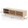 Buy Natural Wood TV Stand - Boho Bali Design - Wada Natural 60514 - prices