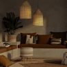 Buy Rattan Pendant Lamp, Boho Bali Style - Grau Natural 60491 - prices