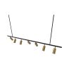 Buy Rail Ceiling Lamp - 7 Adjustable Gold Spotlights - 140CM - Lark Gold 60517 home delivery