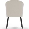 Buy Dining Chair - Upholstered in Bouclé Fabric - Yerne White 61053 in the Europe