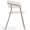 Buy Dining chair - Upholstered in Bouclé Fabric - Lona White 61148 with a guarantee