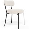 Buy Dining Chair - Upholstered in Bouclé Fabric - Simo White 61154 at MyFaktory