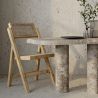 Buy Folding Wooden Rattan Dining Chair -Bama Natural wood 61157 in the Europe