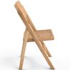 Buy Folding Wooden Rattan Dining Chair -Bama Natural wood 61157 home delivery