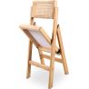 Buy Folding Wooden Rattan Dining Chair -Bama Natural wood 61157 - prices