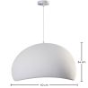 Buy Resin Pendant Lamp - 40CM - Moon White 60671 - in the EU
