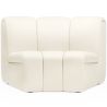 Buy Curved Module Sofa - Upholstered in Bouclé Fabric - Barkleyn White 61248 at MyFaktory