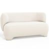 Buy 2/3 Seater Sofa - Upholstered in Bouclé Fabric - Janko White 61252 at MyFaktory