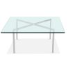 Buy City Coffee Table - Square - 12mm Glass  Steel 13307 - in the EU