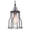 Buy Retro Ceiling Lamp - Cage Design Pendant Lamp - Jula Black 50867 - prices