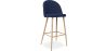 Buy Fabric Upholstered Stool - Scandinavian Design - 76cm - Bennett Dark blue 59356 home delivery