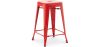 Buy Bar Stool Bistrot Metalix Industrial Design Metal - 60 cm - New Edition Red 60122 - prices