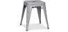 Buy Industrial Design Stool - 45cm - New Edition - Metalix Light grey 60139 - in the EU