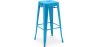 Buy Bar Stool - Industrial Design - 76cm - New Edition- Metalix Turquoise 60149 at MyFaktory