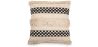 Buy Square Cotton Cushion in Boho Bali Style cover + filling - Sefra Black 60200 - in the EU