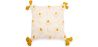 Buy Square Cotton Cushion in Boho Bali Style cover + filling - Hazel Yellow 60222 - in the EU