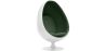 Buy Armchair Ele Chair - White exterior - Faux Leather Green 13193 - in the EU