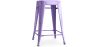 Buy Bar Stool Bistrot Metalix Industrial Design Metal - 60 cm - New Edition Pastel Purple 60122 in the Europe
