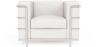 Buy Design Armchair - Upholstered in Vegan Leather - Bour White 60657 - prices