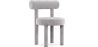 Buy Dining Chair - Upholstered in Velvet - Reece Light grey 60708 - prices