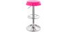 Buy Swivel Chromed Metal Bottle Cap Bar Stool - Height Adjustable Pink 49737 in the Europe