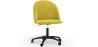 Buy Upholstered Office Chair - Velvet - Bennet Yellow 61272 in the Europe