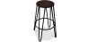Buy Hairpin Stool - 74cm - Dark wood and metal Black 58321 - in the EU