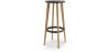 Buy Cesar bar stool 76cm  - Wood Black 58246 - in the EU